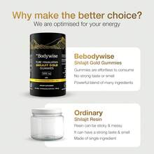Be Bodywise Pure Himalayan Shilajit Gummies Gold I Lab Tested I No Added Sugar I Ashwagandha, Gokshura| Fulvic Acid & 85+ Trace Minerals I For Men, Women I Non-GMO I 100% Natural & Organic I 60 Gummy - Shilajit Gold Gummies - View 7
