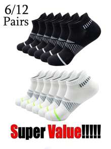 9 Pairs Black, White, Grey Neutral Color Breathable Moisture-Wicking Casual Ankle Socks