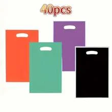 20 Sacolas de Presente de Cor Sólida, Sacolas Plásticas Portáteis Reutilizáveis, Sacolas de Pérolas, Sacolas de Joias, Sacolas de Roupas, Sacolas para Embalagens de Cosméticos, Sacolas de Compras, Sacolas de Varejo, Pequenas Empresas, Sacolas de Presente para Festas, Sacolas de Artesanato, Casamentos, Aniversários, Eventos para Presentes