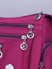 女士斜挎包，大容量布包，新款单肩包，女士休闲背包，中年妈妈包，女包，斜挎包，新款大号包，布包，单肩包，大容量，时尚妈妈包，适合通勤、旅行和旅游 - 彩色 - 查看 10