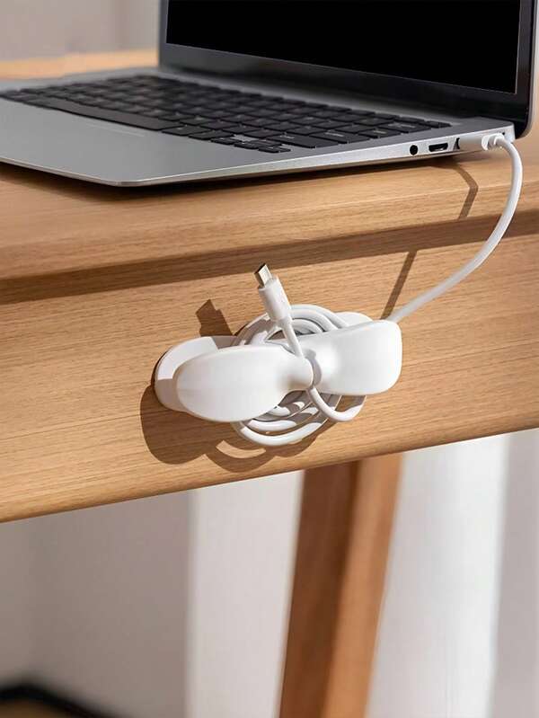 3/6 piezas Organizador de cables multifuncional, soporte adhesivo sin necesidad de perforaciones para la gestión de cables de electrodomésticos de cocina - Microondas, licuadora, cafetera, ventilador, secador de pelo