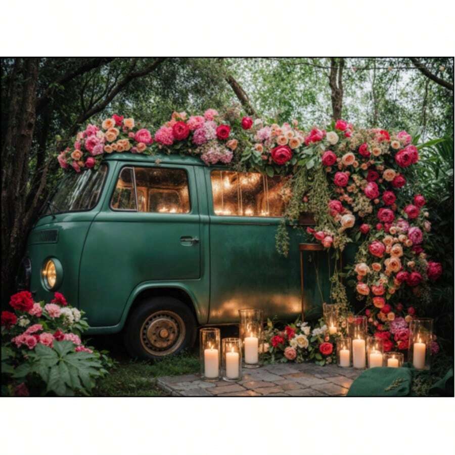 Valentine's Day Photographic Panel Fabric Backdrop 1.50 X 2.20m - FDNA0031 - 查看 1