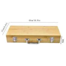 Personalized 5pcs BBQ Tool Set (With Wooden Box) - Custom Engraving