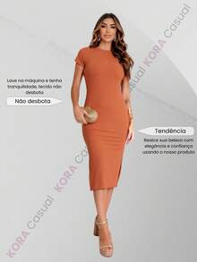 Women Dresses - Màu be - Xem 3