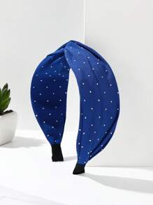 Material textil casual din poliester (poliester), culoare solidă, bandă de păr, diademă, cerc de păr
