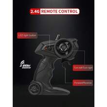 1:16 Scale 2.4GHz RC Car, Durable Alloy Body And Safety Design Suitable For All Road Conditions, Kids Toy Car, Fun Model For Adults - Gift For Boys - 黑色 - 查看 7