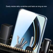 1 Set: 1 Stück Luftpolster Anti-Drop Hülle + 3 Stück gehärtete Glasfolien, kompatibel mit Apple/Galaxy/Redmi/OPPO/VIVO, Anti-Drop Handyhülle + gehärtete Glasfolie Kombination, 3er Set gehärtete Glas Luftpolster Hülle, Ultradünne Luftpolster Anti-Drop Hülle mit HD gehärtetem Glas