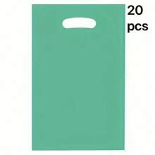 20 Sacolas de Presente de Cor Sólida, Sacolas Plásticas Portáteis Reutilizáveis, Sacolas de Pérolas, Sacolas de Joias, Sacolas de Roupas, Sacolas para Embalagens de Cosméticos, Sacolas de Compras, Sacolas de Varejo, Pequenas Empresas, Sacolas de Presente para Festas, Sacolas de Artesanato, Casamentos, Aniversários, Eventos para Presentes