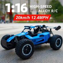 1:16 Scale 2.4GHz RC Car, Durable Alloy Body And Safety Design Suitable For All Road Conditions, Kids Toy Car, Fun Model For Adults - Gift For Boys - Màu xanh lam - Xem 2