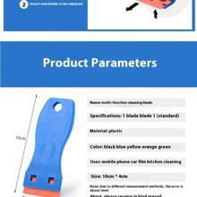 2 Pcs/5ps Scraper With 20 Pcs/100pcs Plastic Blades, Cleaning Scraper Remover For Removal Floor Stove Scraping Labels And Decals Sticker On Car Window Glass,Plastic Razor Blade Scraper Tool