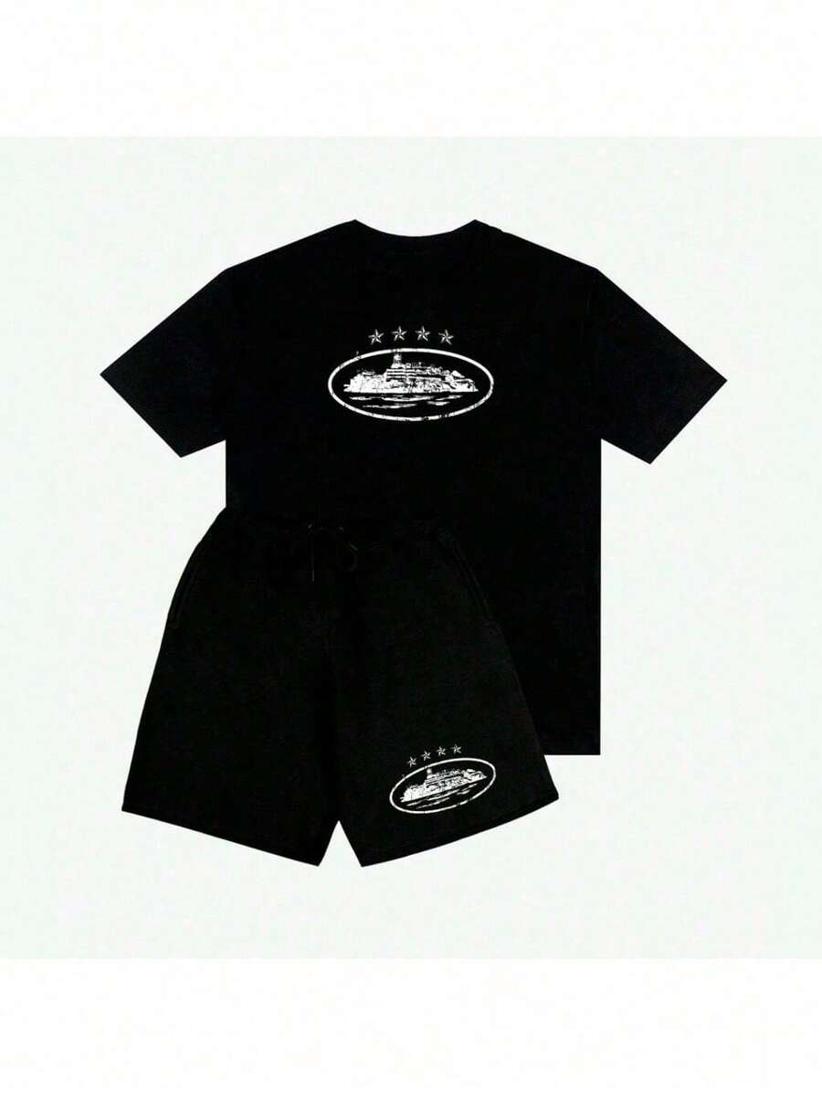 Bermuda Kit + ALCATRAZ T-Shirt Premium Cotton Kit - 黑色 - 查看 1