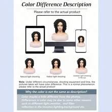 More Beautiful Full Curly Crochet Braided Wig | Natural Synthetic African Dreadlock Curly Hair, Short Twist Design, Breathable Layered Bob Cut, 4 Colors (Black/Brown/Copper/Gold) - Daily & Cosplay Replacement Wig - T1B-h# - View 10