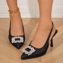 Elegant Women'S Stiletto Heels With Rhinestone