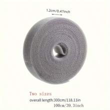 Premium 1pc Heavy-Duty Nylon Cable Organizer Strap With Durable Hook And Loop Fastener, 79/118 Inches Length For Versatile And Efficient Cable Management - Perfect For Home, Office, Travel, And Outdoor Use - Reusable Cord Wraps For Wires, Cables