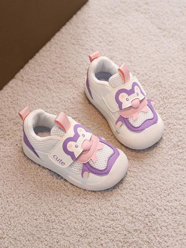 1 par de zapatos deportivos casuales cómodos de suela blanda para bebés, adecuados para primavera y otoño