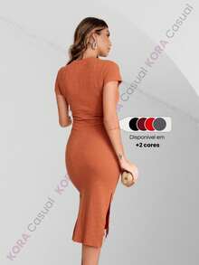 Women Dresses - Màu be - Xem 4