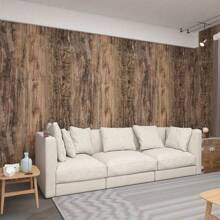 1 Rolle Selbstklebende Tapete mit Holzmaserung in Braun, wasserfest, ölabweisend, leicht zu reinigen und abnehmbar, geeignet für Schrank, Schreibtisch, Möbeltüren, Renovierung, Wand-Sticker, Schlafzimmer, Wohnzimmer, Esszimmer Dekor Tapete Wanddekor