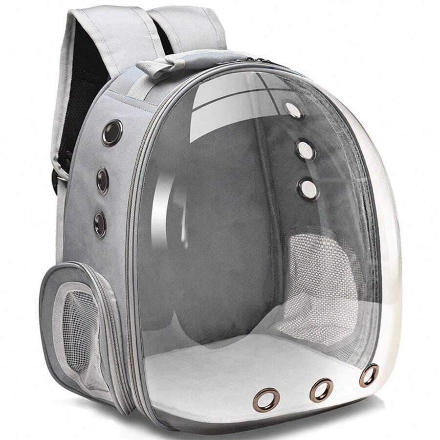 Astronaut Window Bubble Carrying Travel Bag Breathable Space Capsule Transparent Cat Carrier Bag Dog Cat Backpack 4 Color - Grey - View 1