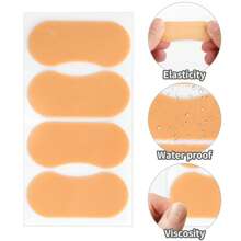 1pc Foam Anti-Friction Heel Pad, Yellow Cushioned Toe Protector For High Heels, Waterproof & Breathable For Sports