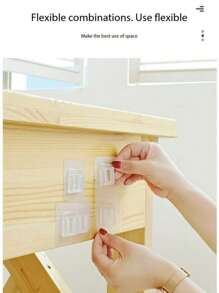 2 pezzi Gancio da parete a doppia faccia, portaoggetti da parete, ganci per la casa, accessori da bagno, carico massimo 13,2 libbre (6 kg)
