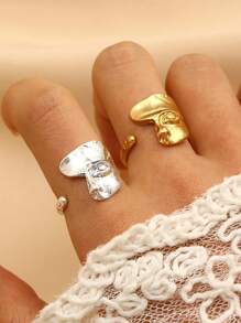 Bague unique minimaliste de la main de Dieu donnant la vie à Adam pour femmes, bijoux de mode et cadeaux, réglable