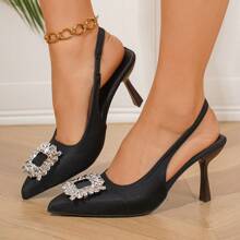 Elegant Women'S Stiletto Heels With Rhinestone