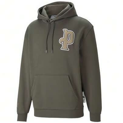 Puma SPLIT聯名連帽加絨針織運動休閒套頭衫