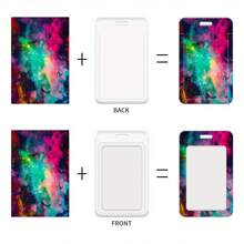 1 Customized Photo ID Badge Holder - Personalized Plastic Protective Case With Lanyard, Durable And Fashionable Accessory For Workplace, Suitable For Office Workers, Nurses, Teachers, Students