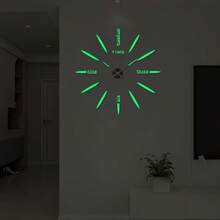 Illuminated Digital Clock, DIY 3D Wall Clock, Silent Wall Clock For Living Room Bedroom, Home Decor
