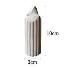 1pc Creative European-Style Retro Gypsum Weathering Fracture Roman Pillar Ring Display Stand Receiving To Window Display Prop Seat To Add Interest To Life, Jewelry Towers For Women Storage Organizer Travel Essentials Back To School Dormitory Storage - Multicolor - View 6