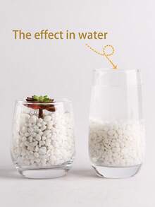 1pcs100/300/500/800g White Pebbles Potted Plants Succulent Green Plants Filled With Stones Courtyard Balcony Paving White Stones Christmas Tree Underground Snowflakes Stones