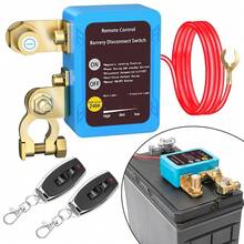 2025Remote Battery Disconnect Switch 12v, 240A, DZSSCY Upgrade Smart Voltage Car Kill Switch Anti-Theft, Prevent Battery Drain, Remote Battery Kill Switch For Car, Truck, RV (Digital Display) - Smart Voltage Flat Installation Version - View 1