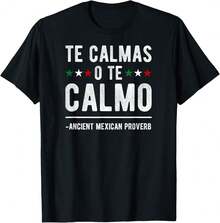 Te Calmas O Te Calmo Vintage T-Shirt | Funny Spanish Speaker Gift Vintage T-Shirt - Black - View 1