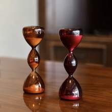 1pc Creative 3-Layer Colored Sand Glass Timer, Unique Modern Home Decor, Christmas Halloween Tabletop Ornaments