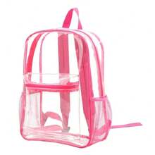 Transparent PVC Outdoor Sports Fitness Knapsack Casual Travel Visible Backpack Large Capacity Waterproof Shoulders Bag