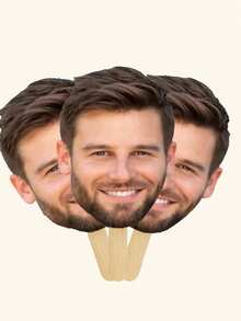 Silueta personalizada de cara gigante, set de 1 pieza/3 piezas/5 piezas/10 piezas, accesorio de cara divertida personalizado para fiesta de cumpleaños, celebración de graduación, recepción de boda, despedida de soltera, regalo del Día de San Valentín (para amigos, parejas, familia), decoración de vuelta al colegio, accesorio popular para photocall de fiestas, regalo personalizado - Multicolor - Ver 9