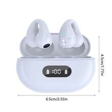 AI Language Translation Earbuds, Clip On Earbuds Wireless Headphones Real-Time Translator For 144 Languages & Accents Headphones Translator Ideal For Travel Business Learning Translation Device - White - View 4