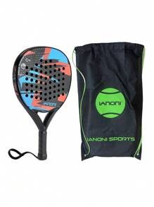 Racchetta da padel IANONI, in fibra di carbonio, superficie in EVA morbido, racchetta da tennis con borsa da padel, ottima per celebrazioni di Ringraziamento, Natale, Ognissanti e Capodanno