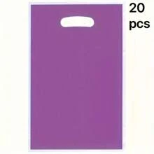 20 Sacolas de Presente de Cor Sólida, Sacolas Plásticas Portáteis Reutilizáveis, Sacolas de Pérolas, Sacolas de Joias, Sacolas de Roupas, Sacolas para Embalagens de Cosméticos, Sacolas de Compras, Sacolas de Varejo, Pequenas Empresas, Sacolas de Presente para Festas, Sacolas de Artesanato, Casamentos, Aniversários, Eventos para Presentes