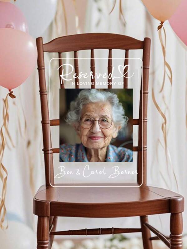 Reserved Memorial Sign, Personalized Memorial Plaque, In Loving Memory Wedding Decor, Sympathy Gift, Memorial Acrylic Wedding Sign Mother's Day Graduation,Multi-Functional,Adjustable,Durable,Ornamental,Reusable,Exquisite,Adorable,High-Quality,Modern,Colorful,Cute,Comfortable,Stylish,Custom,Personalized,Unique,Ideal Gifts For Him,Ideal Gifts For Her,Boyfriend,Girlfriend,Dad,Mom,Family,Friends,Son,Daughter,Office,Tea Room,School,Home,Home Refresh,Customized Wedding Crafts