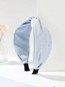Material textil casual din poliester (poliester), culoare solidă, bandă de păr, diademă, cerc de păr