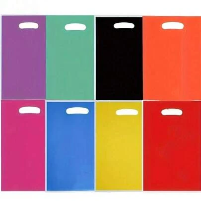 20 enfärgade presentpåsar, återanvändbara bärbara plastpåsar, pärlpåsar, smyckespåsar, klädpåsar, kosmetikapåsar, shoppingpåsar, butikspåsar, småföretag, festpresentpåsar, hobbypåsar, bröllop, födelsedagar, presentgivningsevenemang