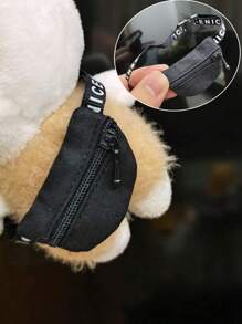 1pc Cross-Body Bag For 10-20cm Dolls - Suitable For Labubu Dolls, Fashion Doll Backpack, Delicate & Soft, Mini Zipper Doll Purse Accessories For BJD Dolls, Dollhouse Decor, Photography Props, Fashionable Doll Clothes & Makeup Party Gift