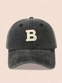 1 pieza Gorra de béisbol con 26 letras para niños, sombrero de sol lavado para niños/niñas pequeños para uso diario, protección UV