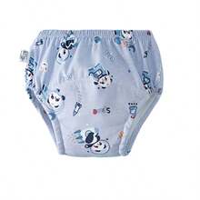 5 件儿童训练裤 - 可洗布尿布，柔软面料，松紧腰带，适用于婴儿如厕训练和青少年卫生，如厕训练裤 | 简单设计尿布 | 实用青少年服装 - 完美的婴儿节日礼物