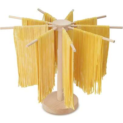 Estante para Secar Pasta, Estante para Pasta, Soporte Plegable para Espaguetis, Secador de Fideos, Colgador para Pasta Fresca, Colgador para Secar Espaguetis