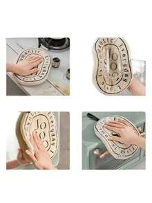 1件装双层挂式速干手巾家用便捷毛巾厨房浴室快干加厚吸水擦手巾