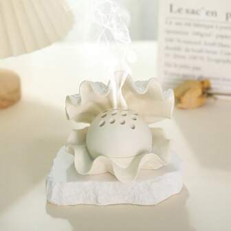 1pc Modern Fashionable Shell Shaped Aroma Diffuser, Suitable For Home Fragrance, Decorative Tabletop Display, Suitable As Gift, Holiday Use