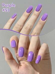XEIJAYI 1 pieza Esmalte de uñas en gel morado de 15ml, para secado con lámpara LED/UV, esmalte de uñas en gel neutro para arte de uñas, de larga duración y secado rápido, para hacer arte de uñas en casa o en salón