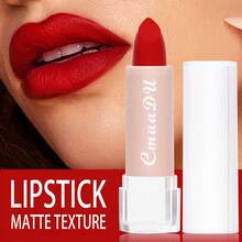 CmaaDU 1pcs Matte Lipstick Is Easy To Apply, Long-Lasting Lip Gloss Is Waterproof, Sweat-Proof, Does Not Stick To Glasses, And Does Not Fade. It Is The Best Choice For Lip Makeup And A Beautiful Gift - Multicolor - View 4